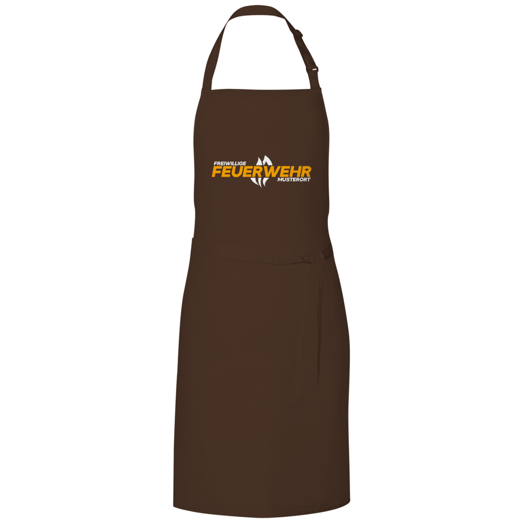 Grillschürze - Flamme Freiwillige Feuerwehr Gelb [Personalisierbar]