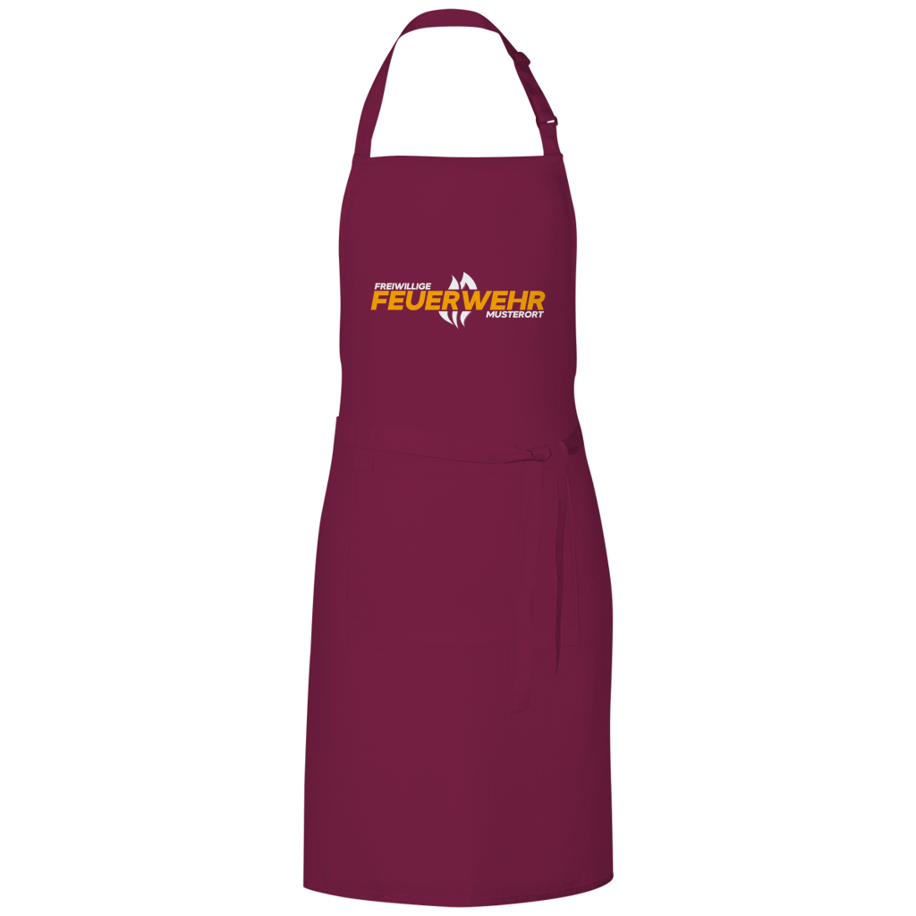 Grillschürze - Flamme Freiwillige Feuerwehr Gelb [Personalisierbar]