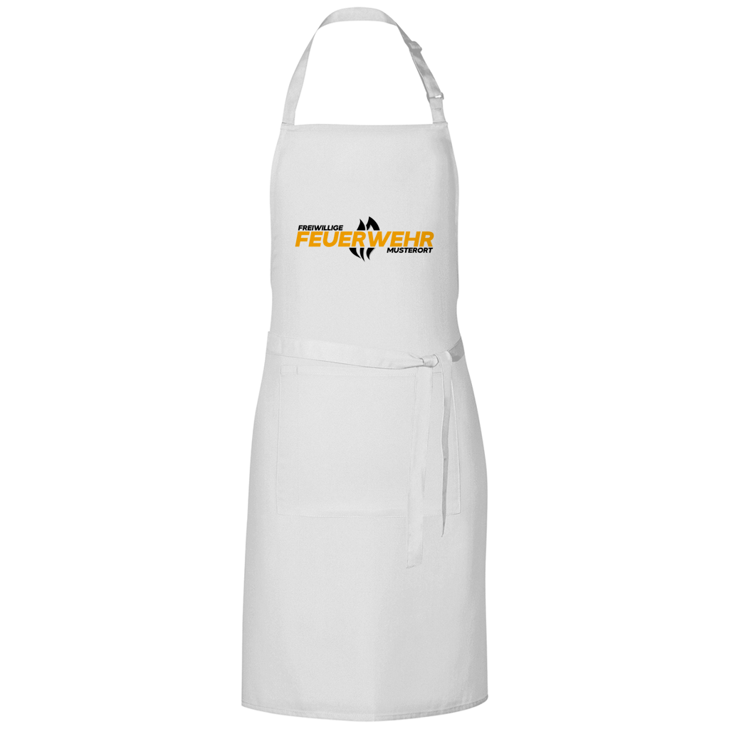 Grillschürze - Flamme Freiwillige Feuerwehr Gelb [Personalisierbar]