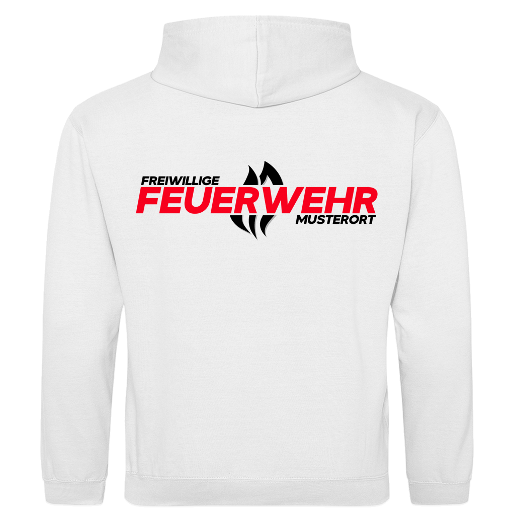 Herren Hoodie - Flamme Freiwillige Feuerwehr Rot [Personalisierbar]