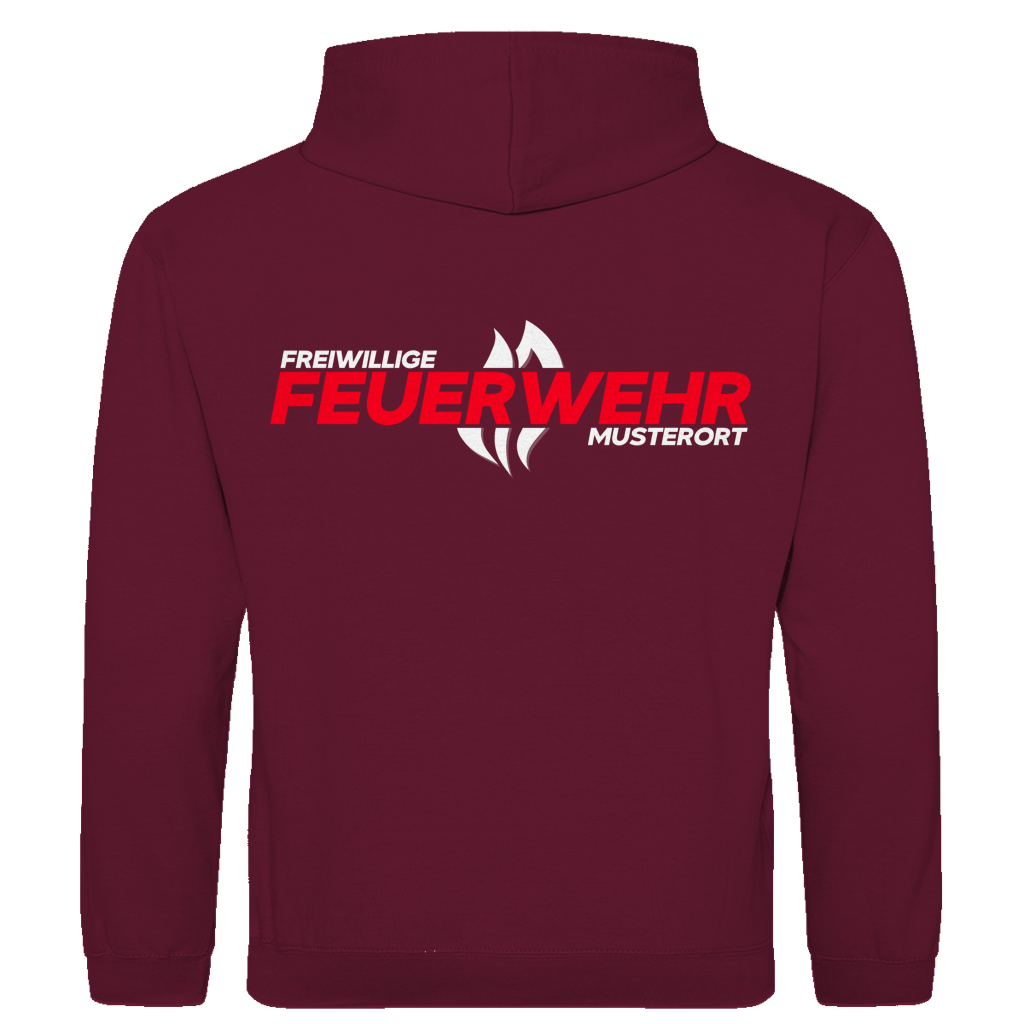 Herren Hoodie - Flamme Freiwillige Feuerwehr Rot [Personalisierbar]