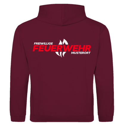 Herren Hoodie - Flamme Freiwillige Feuerwehr Rot [Personalisierbar]