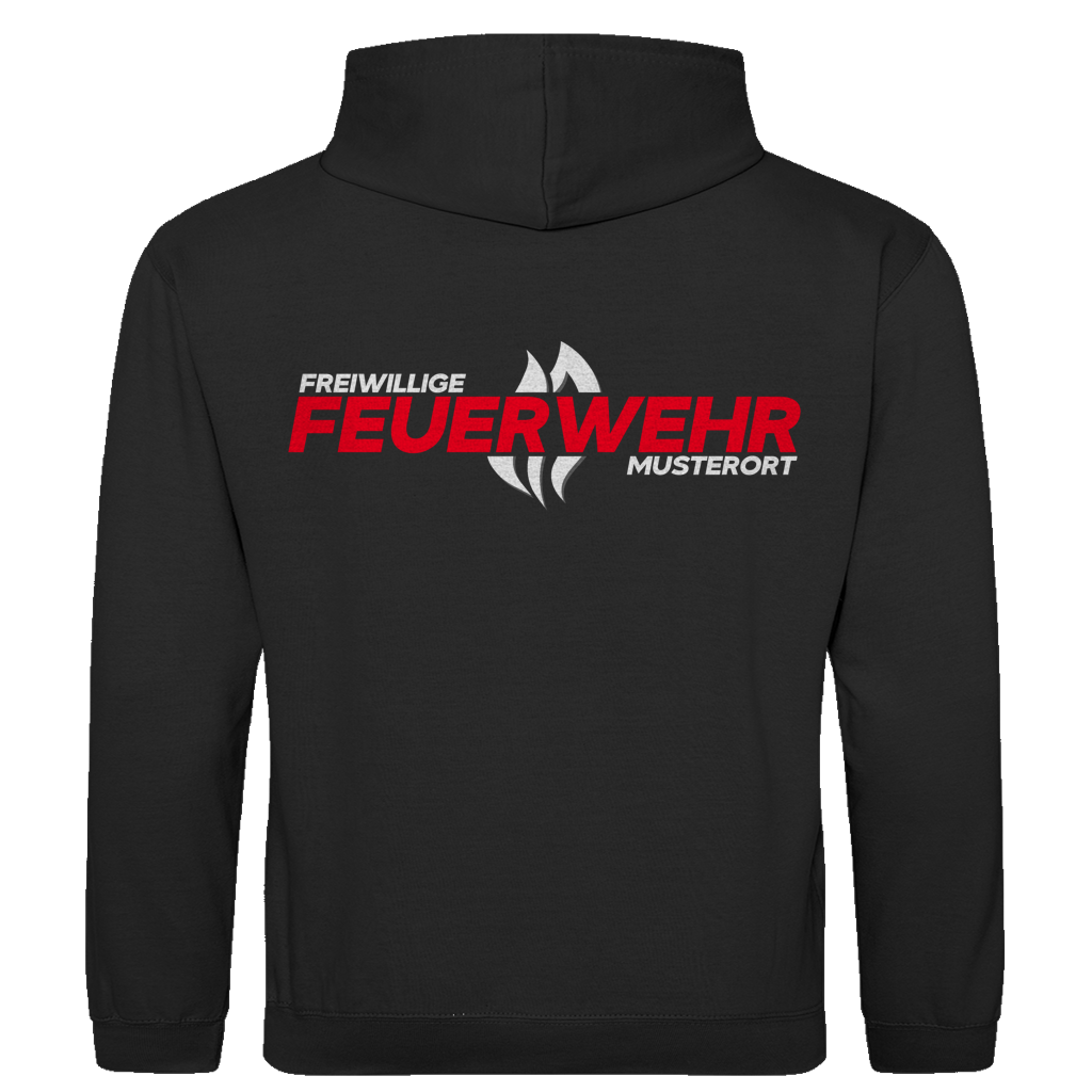 Herren Hoodie - Flamme Freiwillige Feuerwehr Rot [Personalisierbar]