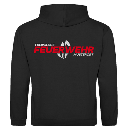 Herren Hoodie - Flamme Freiwillige Feuerwehr Rot [Personalisierbar]