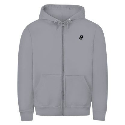 Unisex Zipper Hoodie - Flamme Freiwillige Feuerwehr Rot [Personalisierbar]