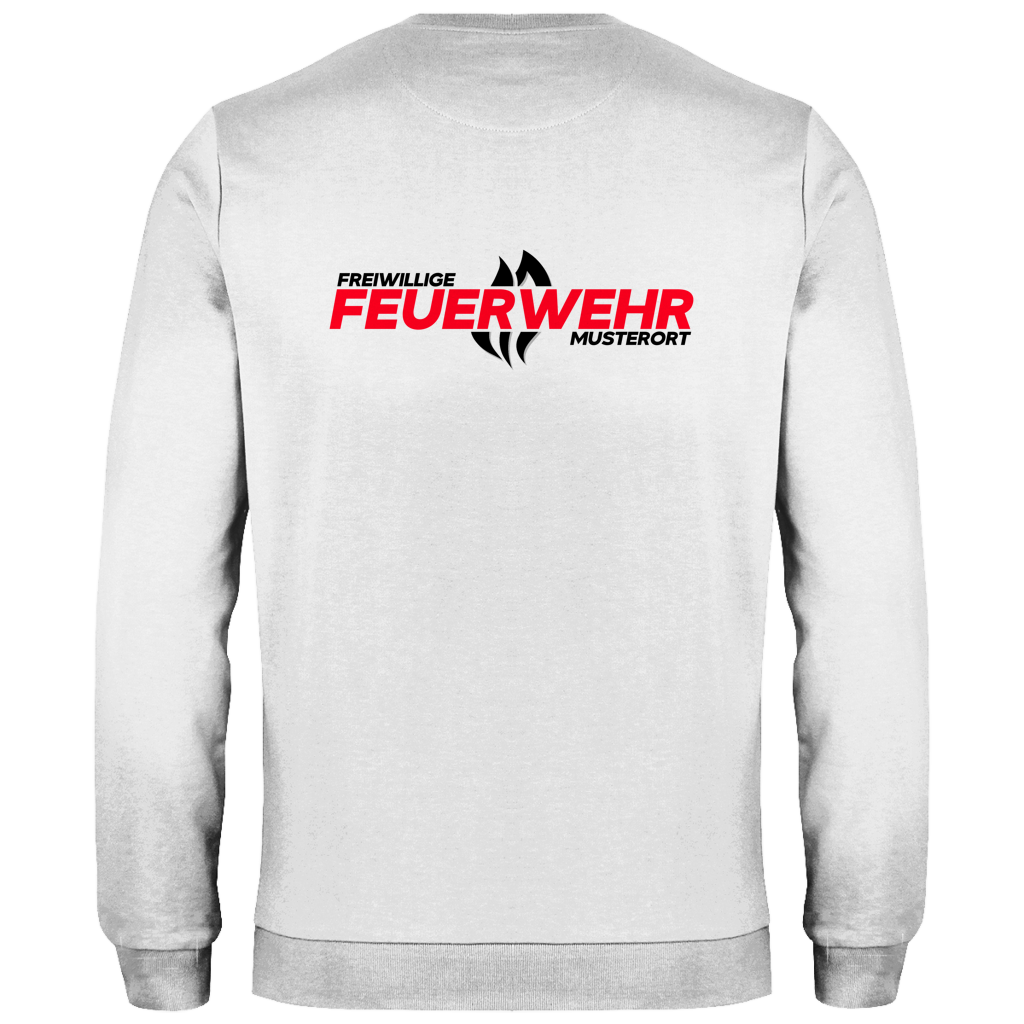 Herren Sweatshirt - Flamme Freiwillige Feuerwehr Rot [Personalisierbar]