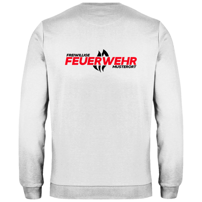 Herren Sweatshirt - Flamme Freiwillige Feuerwehr Rot [Personalisierbar]