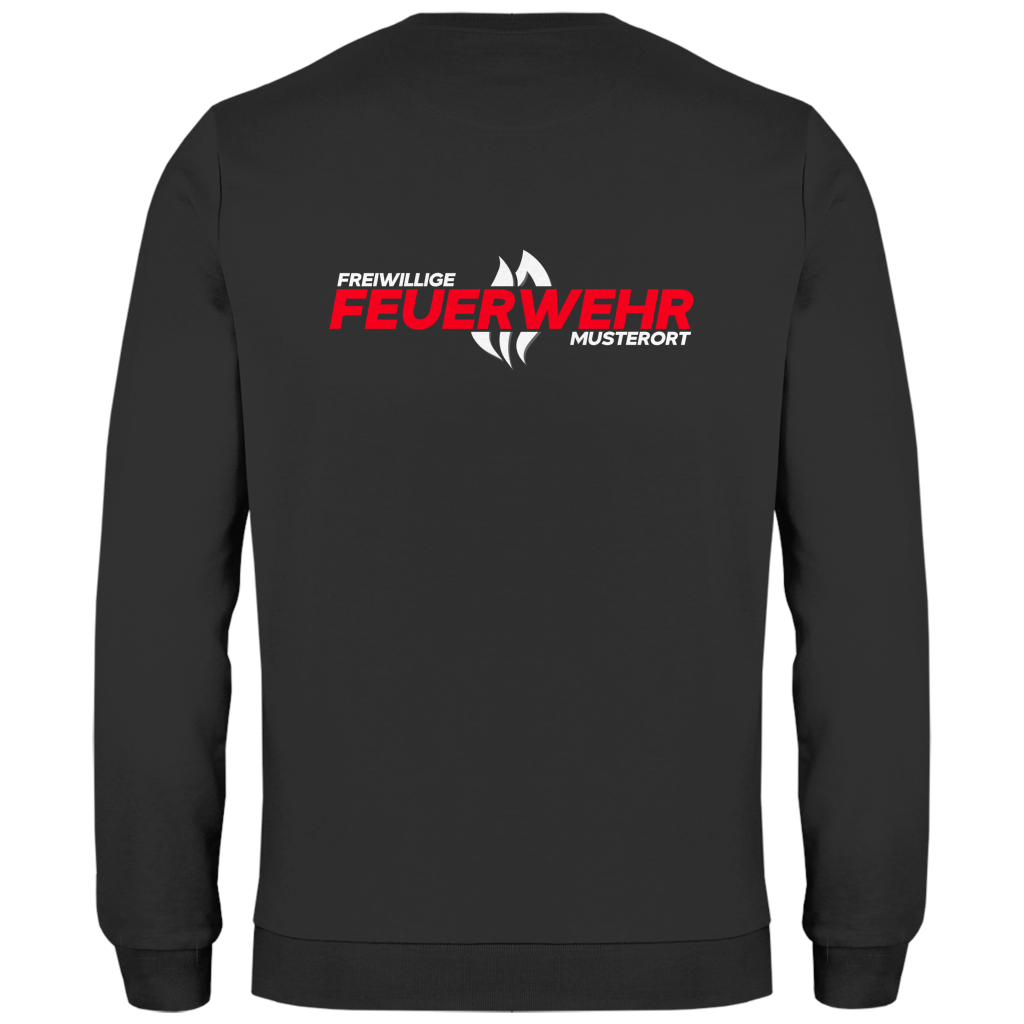 Herren Sweatshirt - Flamme Freiwillige Feuerwehr Rot [Personalisierbar]