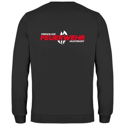Herren Sweatshirt - Flamme Freiwillige Feuerwehr Rot [Personalisierbar]