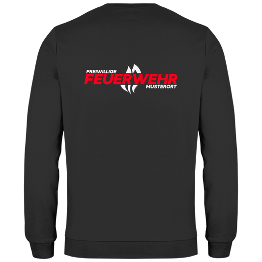 Herren Sweatshirt - Flamme Freiwillige Feuerwehr Rot [Personalisierbar]