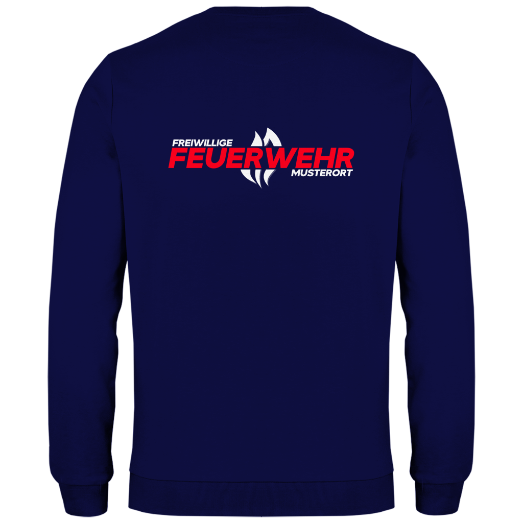 Herren Sweatshirt - Flamme Freiwillige Feuerwehr Rot [Personalisierbar]
