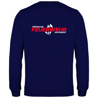 Herren Sweatshirt - Flamme Freiwillige Feuerwehr Rot [Personalisierbar]