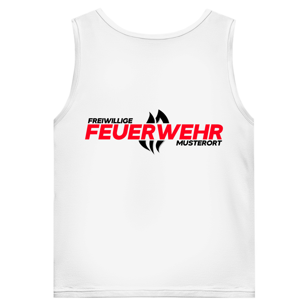 Herren Tank Top - Flamme Freiwillige Feuerwehr Rot [Personalisierbar]