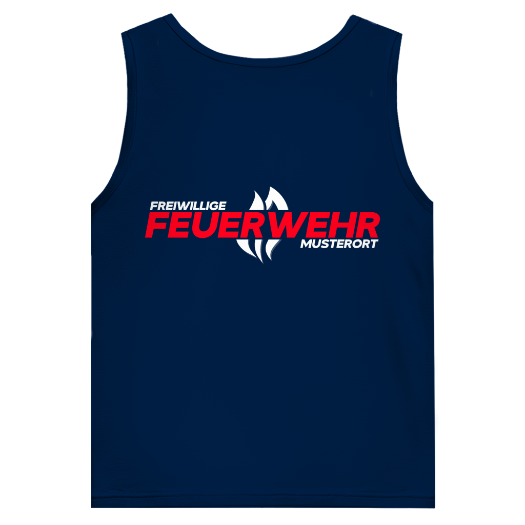 Herren Tank Top - Flamme Freiwillige Feuerwehr Rot [Personalisierbar]