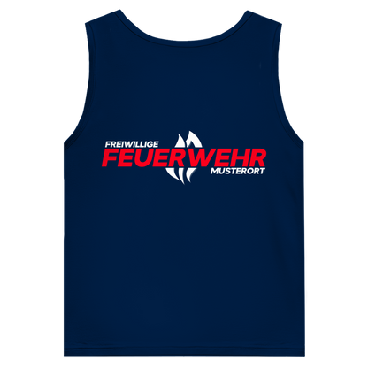 Herren Tank Top - Flamme Freiwillige Feuerwehr Rot [Personalisierbar]