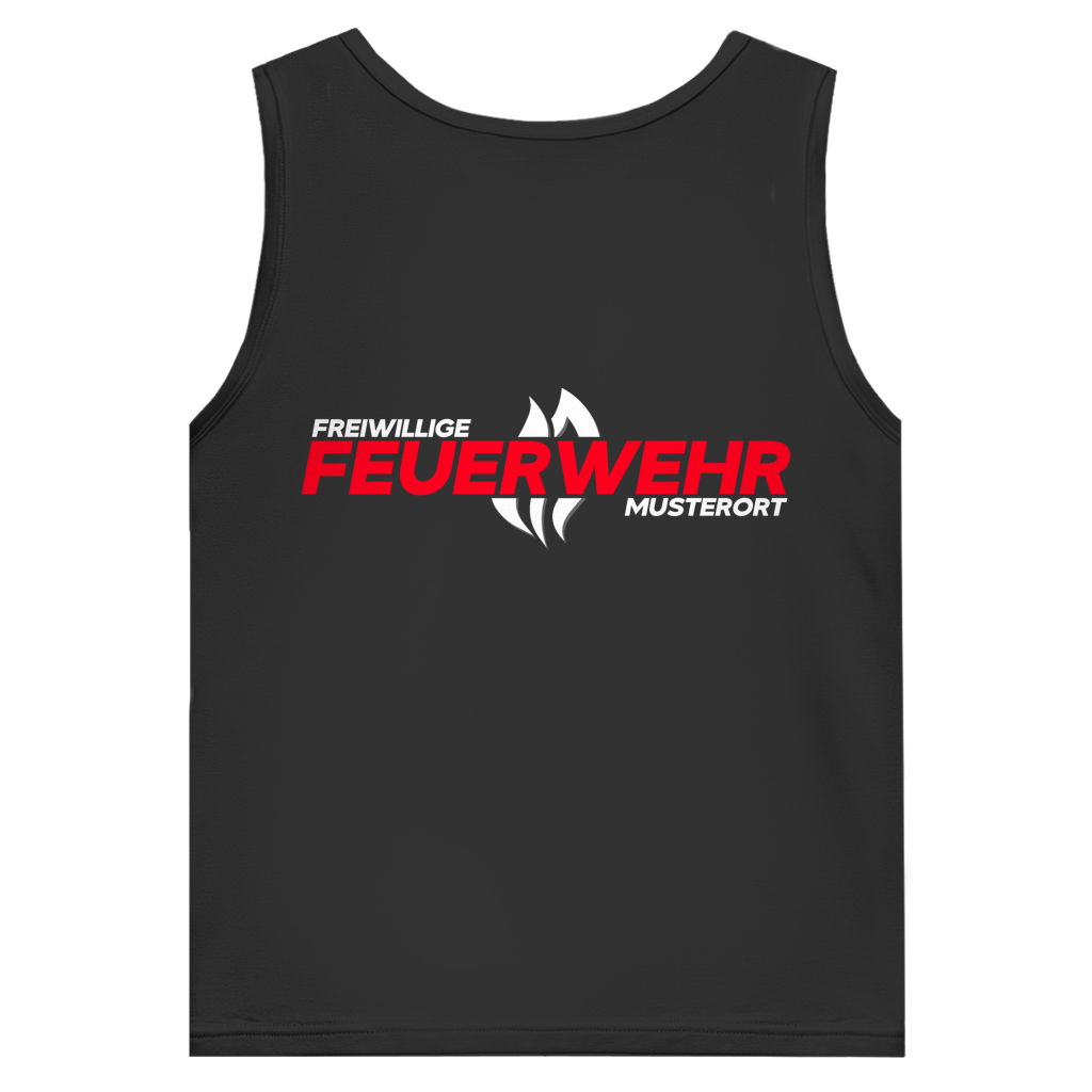 Herren Tank Top - Flamme Freiwillige Feuerwehr Rot [Personalisierbar]