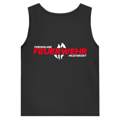 Herren Tank Top - Flamme Freiwillige Feuerwehr Rot [Personalisierbar]