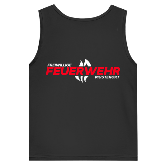 Herren Tank Top - Flamme Freiwillige Feuerwehr Rot [Personalisierbar]