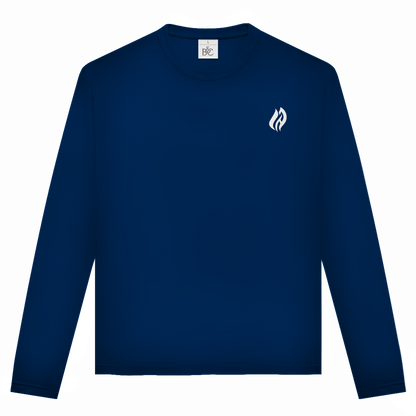 Unisex Langarmshirt - Flamme Freiwillige Feuerwehr Rot [Personalisierbar]