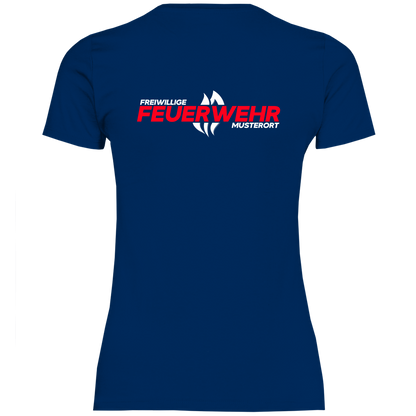 Damen T-Shirt - Flamme Freiwillige Feuerwehr Rot [Personalisierbar]