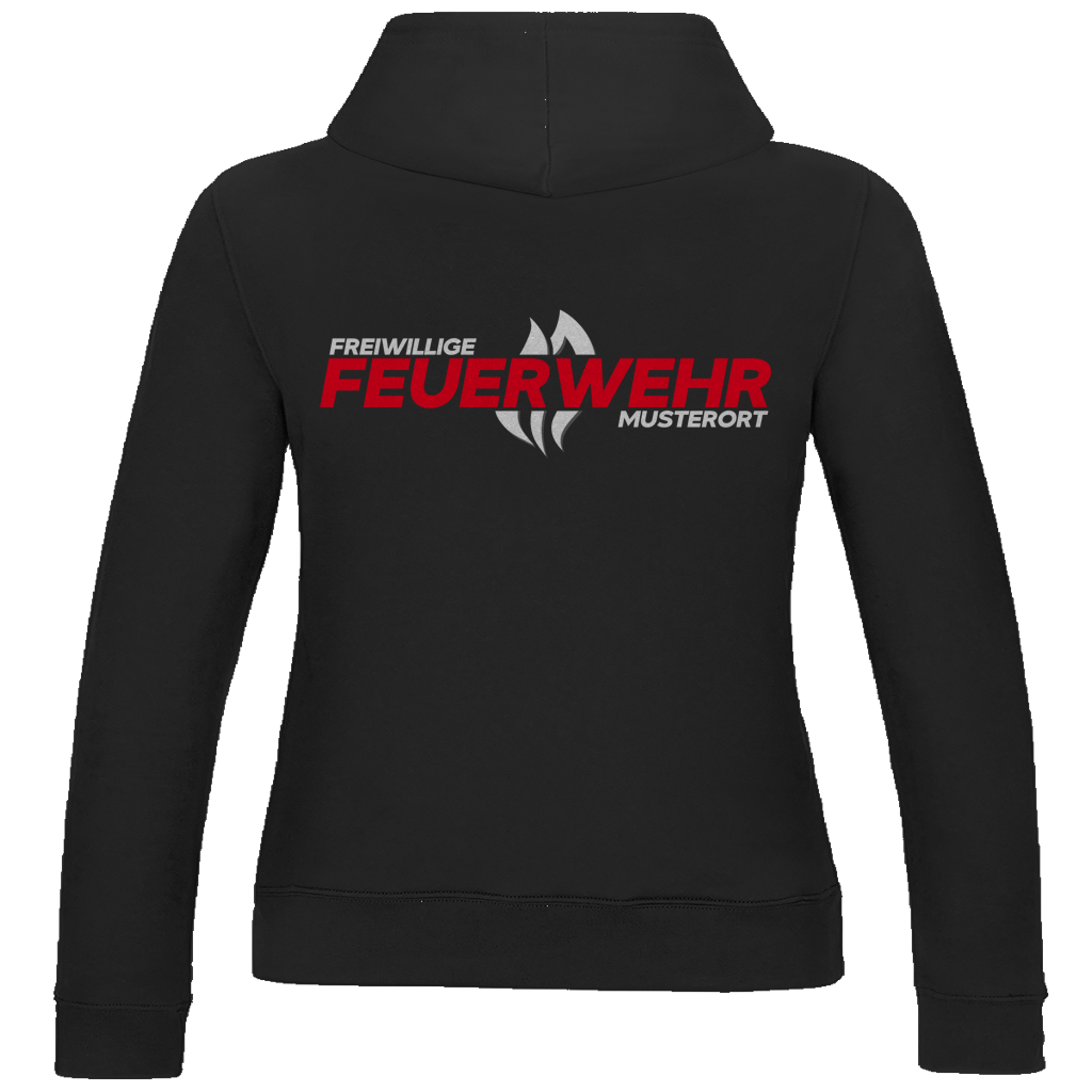 Damen Hoodie - Flamme Freiwillige Feuerwehr Rot [Personalisierbar]