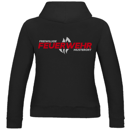Damen Hoodie - Flamme Freiwillige Feuerwehr Rot [Personalisierbar]