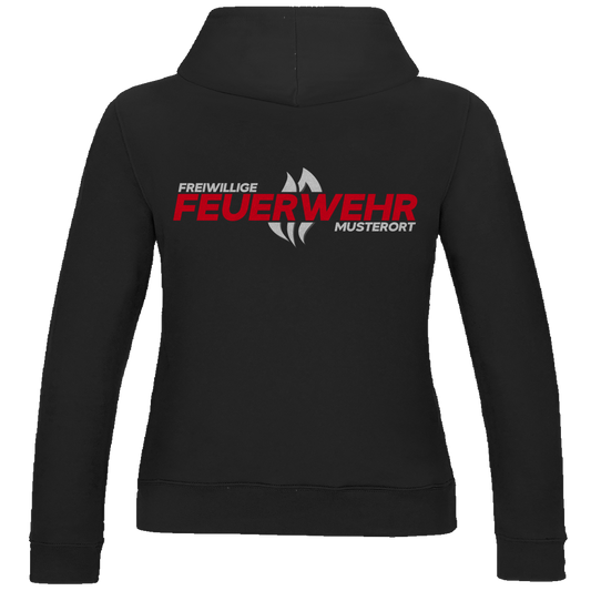 Damen Hoodie - Flamme Freiwillige Feuerwehr Rot [Personalisierbar]