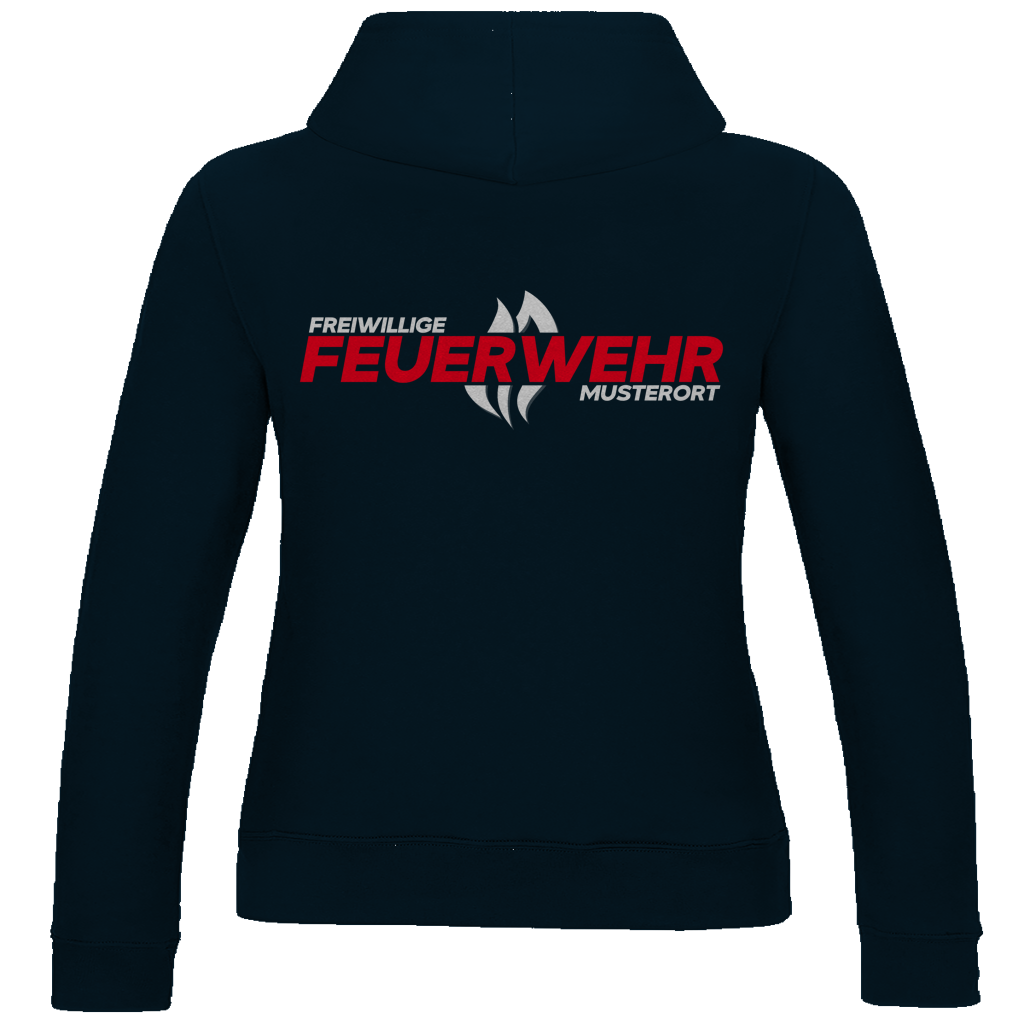 Damen Hoodie - Flamme Freiwillige Feuerwehr Rot [Personalisierbar]