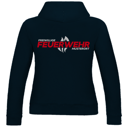 Damen Hoodie - Flamme Freiwillige Feuerwehr Rot [Personalisierbar]