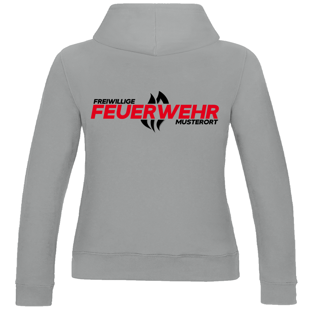 Damen Hoodie - Flamme Freiwillige Feuerwehr Rot [Personalisierbar]