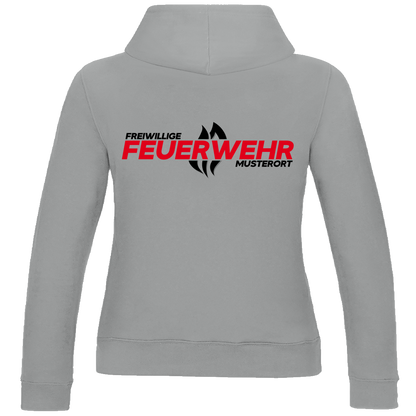 Damen Hoodie - Flamme Freiwillige Feuerwehr Rot [Personalisierbar]