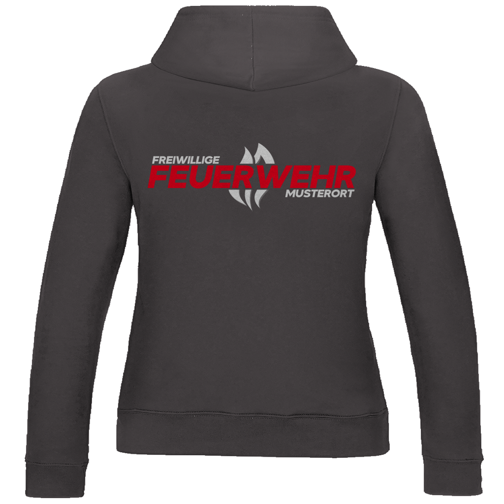 Damen Hoodie - Flamme Freiwillige Feuerwehr Rot [Personalisierbar]