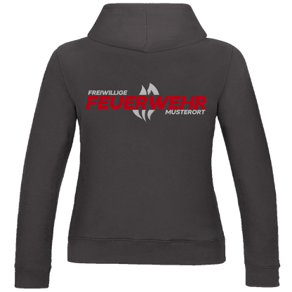 Damen Hoodie - Flamme Freiwillige Feuerwehr Rot [Personalisierbar]