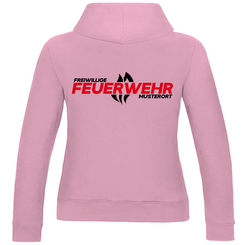 Damen Hoodie - Flamme Freiwillige Feuerwehr Rot [Personalisierbar]
