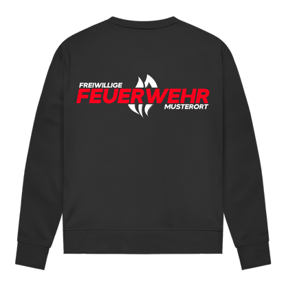 Damen Sweatshirt - Flamme Freiwillige Feuerwehr Rot [Personalisierbar]