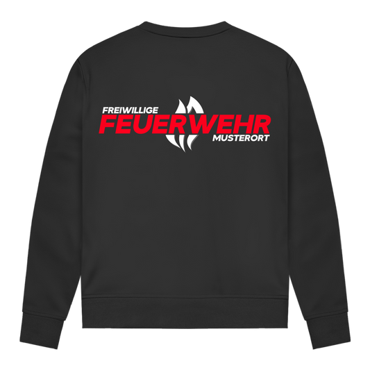 Damen Sweatshirt - Flamme Freiwillige Feuerwehr Rot [Personalisierbar]