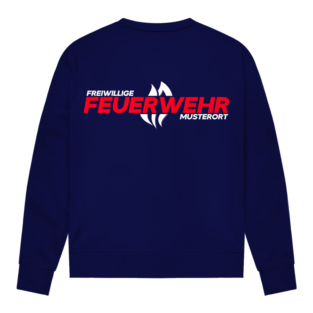 Damen Sweatshirt - Flamme Freiwillige Feuerwehr Rot [Personalisierbar]