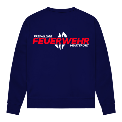 Damen Sweatshirt - Flamme Freiwillige Feuerwehr Rot [Personalisierbar]