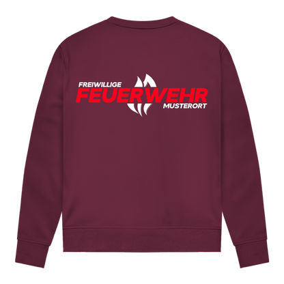 Damen Sweatshirt - Flamme Freiwillige Feuerwehr Rot [Personalisierbar]