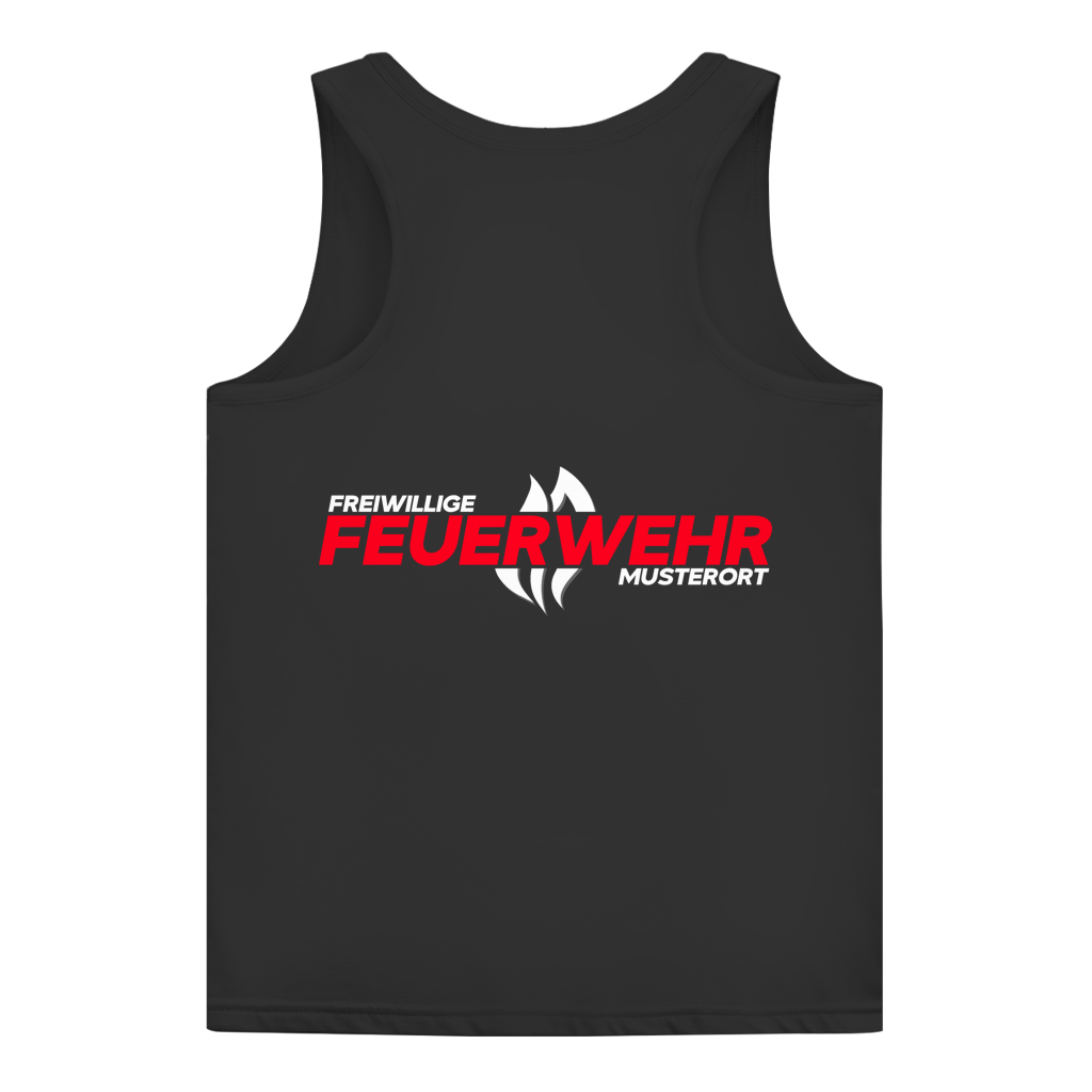 Damen Tank Top - Flamme Freiwillige Feuerwehr Rot [Personalisierbar]