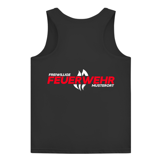 Damen Tank Top - Flamme Freiwillige Feuerwehr Rot [Personalisierbar]
