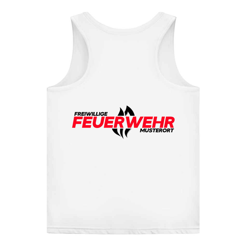 Damen Tank Top - Flamme Freiwillige Feuerwehr Rot [Personalisierbar]