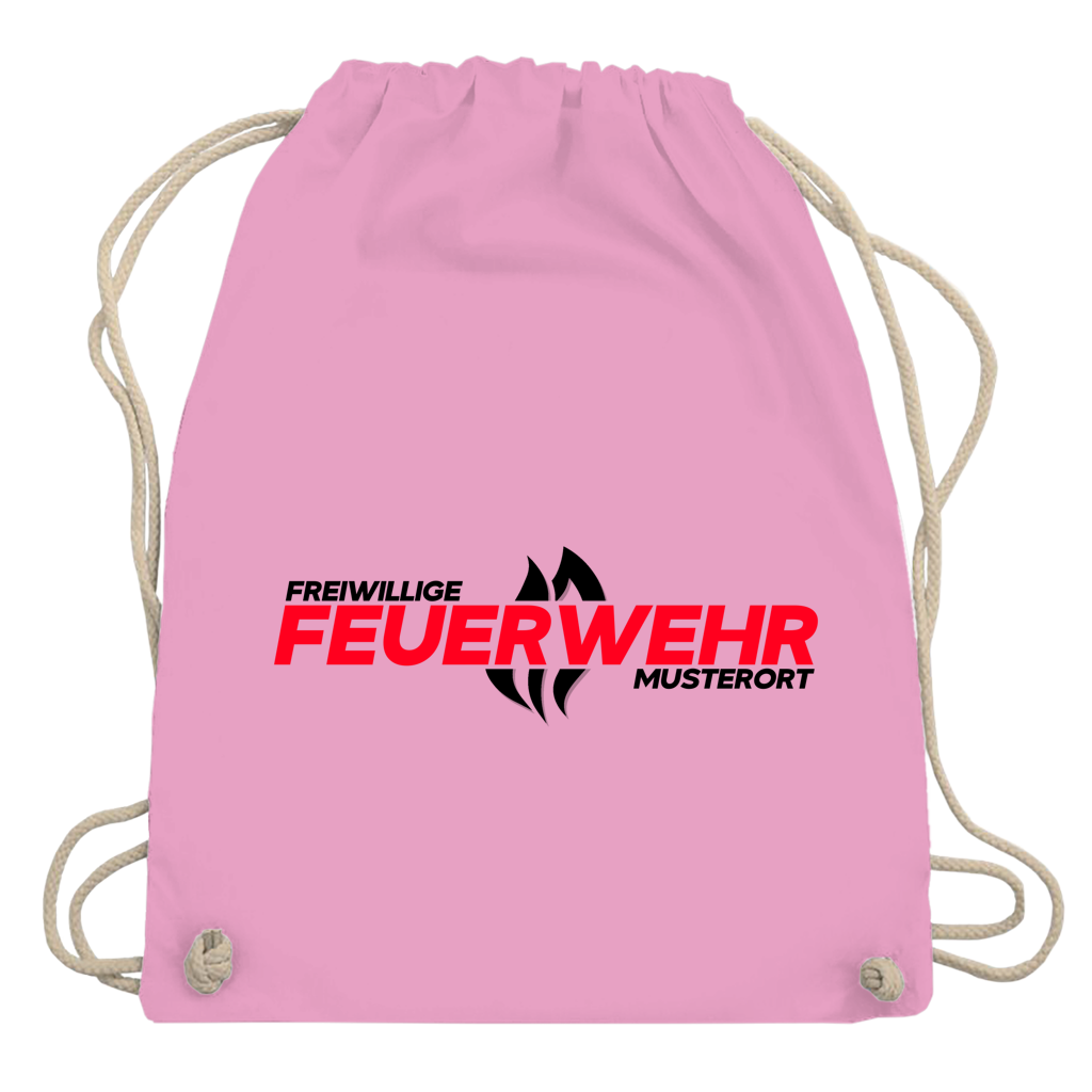 Turnbeutel - Flamme Freiwillige Feuerwehr Rot [Personalisierbar]