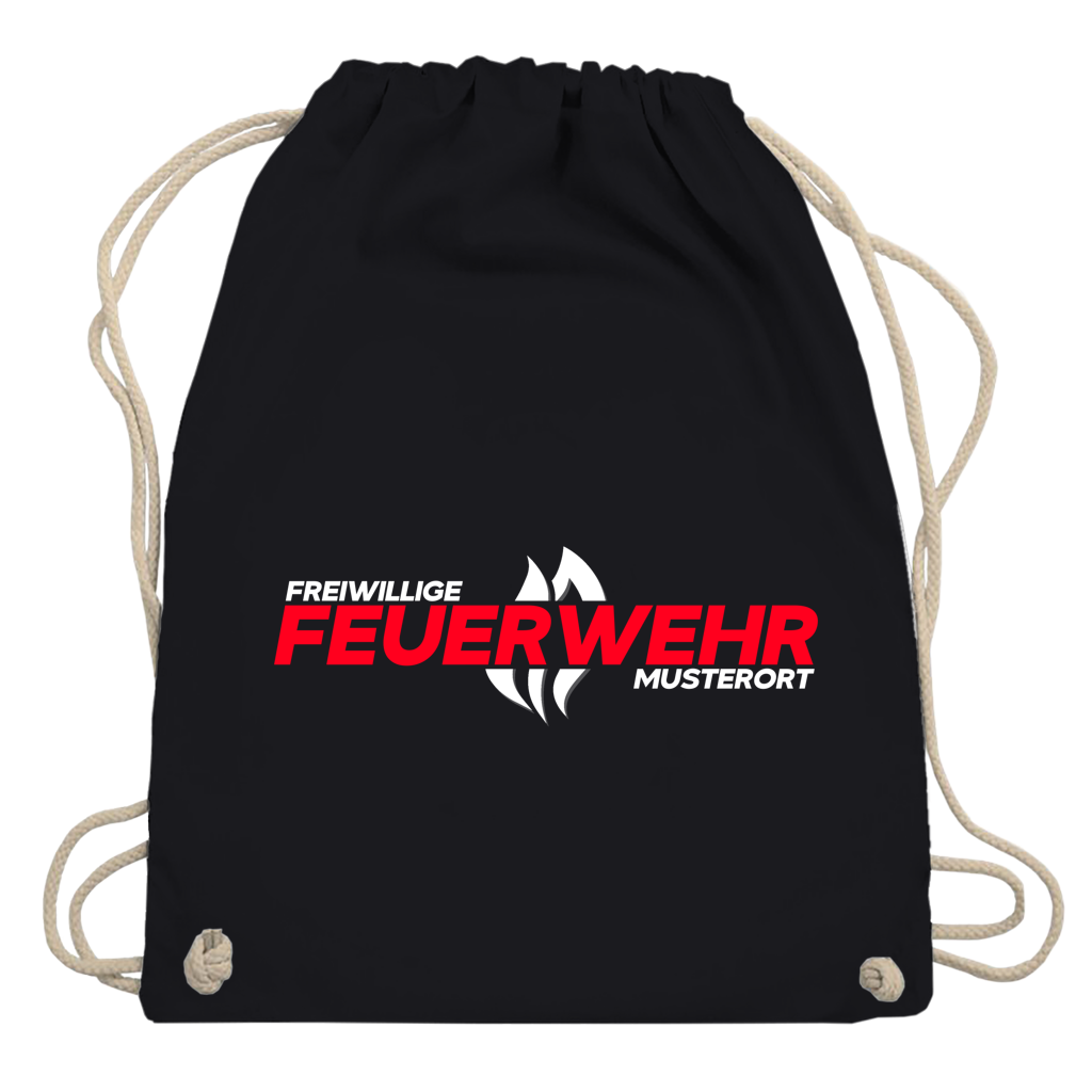 Turnbeutel - Flamme Freiwillige Feuerwehr Rot [Personalisierbar]