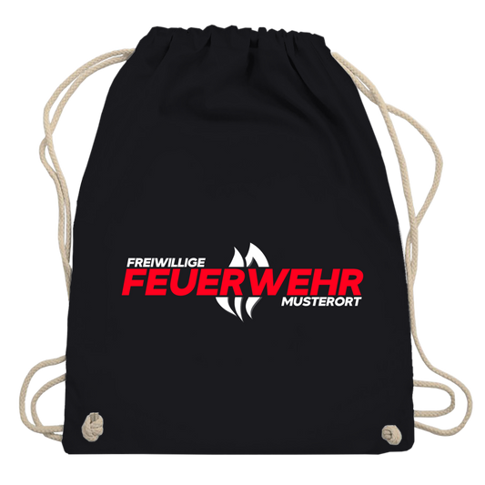 Turnbeutel - Flamme Freiwillige Feuerwehr Rot [Personalisierbar]
