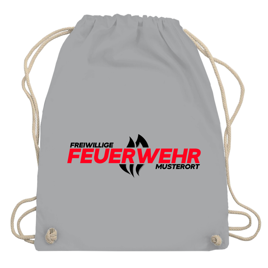 Turnbeutel - Flamme Freiwillige Feuerwehr Rot [Personalisierbar]