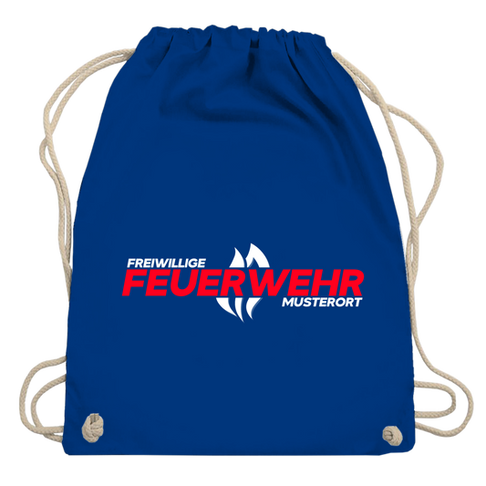 Turnbeutel - Flamme Freiwillige Feuerwehr Rot [Personalisierbar]