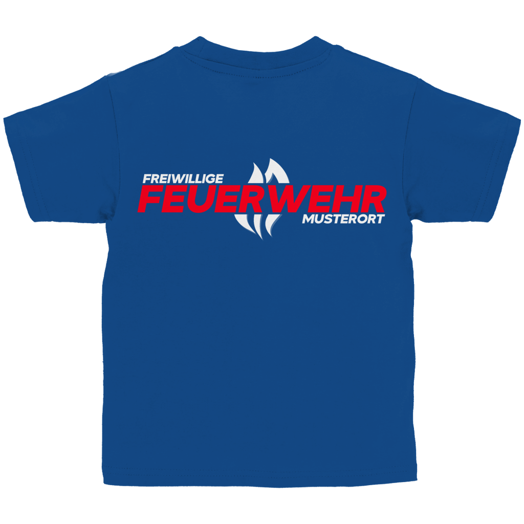 Kinder T-Shirt - Flamme Freiwillige Feuerwehr Rot [Personalisierbar]