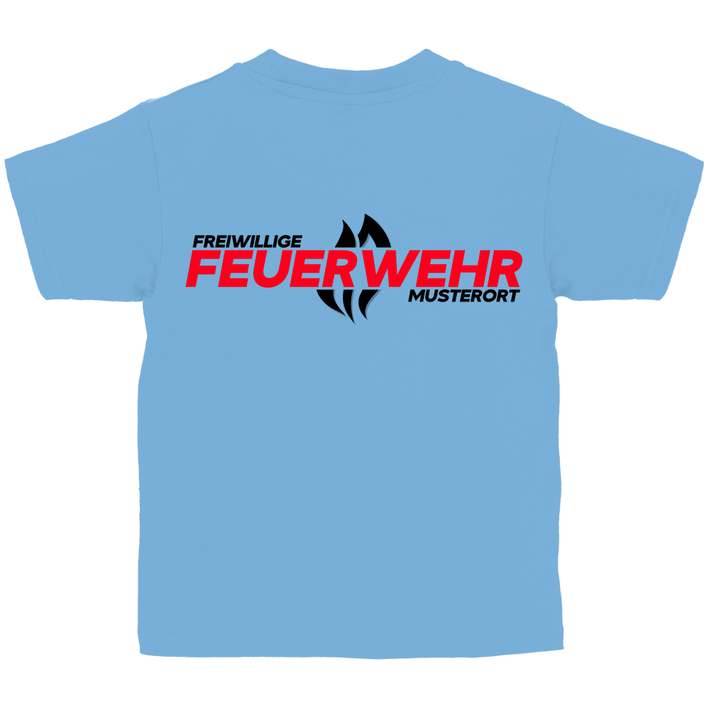 Kinder T-Shirt - Flamme Freiwillige Feuerwehr Rot [Personalisierbar]