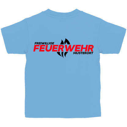 Kinder T-Shirt - Flamme Freiwillige Feuerwehr Rot [Personalisierbar]